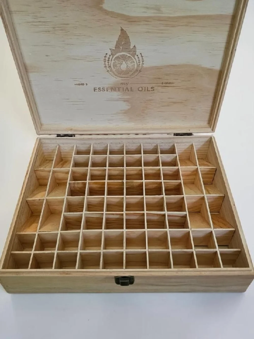 Large Wooden Essential Oils Storage Box Organizer Case 68 Bottle Holder Display